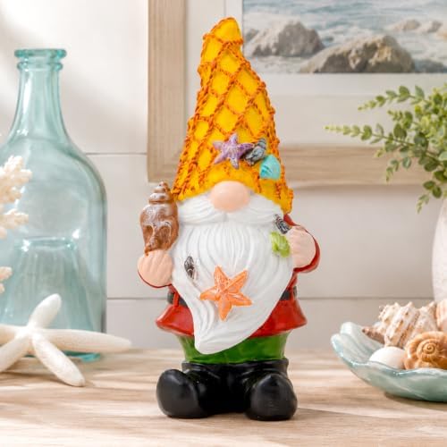 Garden Gnomes Statues, Summer Gnomes Decorations Colorful Ocean Theme by ELFENGARDEN