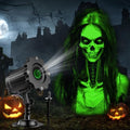 Halloween Projector Outdoor, 2026 Upgraded 3D Dynamic Skull HD Patterns,Clearer Holiday Light Ideal for Window Wall Displays and Halloween Garage Door Cover Projections by Unknown