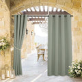 RYB HOME Outdoor Curtains for Patio Deck,Waterproof & Block Sunlight by RYBHOME