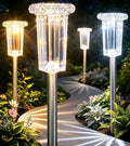 DenicMic Pathway Solar Lights Outdoor Waterproof 4 Pack Halloween Decor by Denicmic