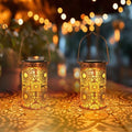 DIBIEECN Birthday Gifts for Women Mom Grandma Wife, Solar Lanterns Outdoor Waterproof, Metal Hanging Lights Garden Decor, LED Decorative Lantern for Patio Porch Backyard, Sunflower, 2 Pack by DIBIEECN
