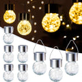 GIGALUMI Solar Lights Outdoor Hanging Lantern Garden Decor for Outside 8 Pc by GIGALUMI