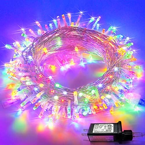 JMEXSUSS Connectable 91.5ft 250 LED Multicolor Christmas Lights Indoor by JMEXSUSS