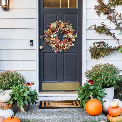 20“ Fall Wreath for Front Door, Autumn Door Wreath Harvest Decor - Image 6