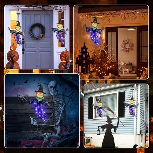 Solar Halloween Decorations Outdoor, Big Pumpkin Hanging Decor - Image 6
