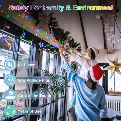 1332 LED 132FT Christmas Icicle Lights, 296 Drops, 12 Modes, Multicolor - Image 5