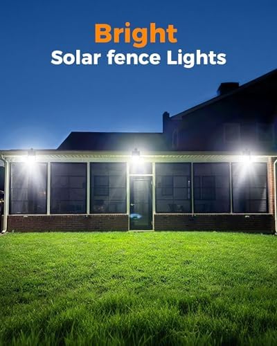 Clip On Solar Lights Outdoor, 72LED 600LM Motion Sensor Fence Lights - Image 5