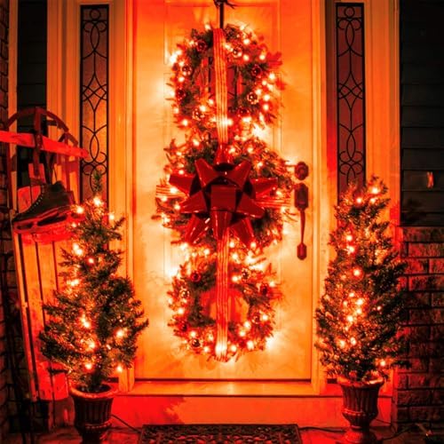 JMEXSUSS 250 LED Orange and Purple Christmas String Lights Indoor Outdoor Waterproof for Garden Patio Party Halloween Christmas Decorations (Pack of 2) - Image 7
