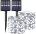 Solar Fairy String Lights, Cool White, 100Led, Outdoor Waterproof by YAOZHOU