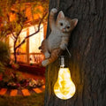 Cat Solar Light Garden Statue Hanging Outdoor Decor Small Tree Ornaments by Juliahestia