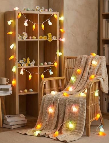 10 LED Bunny Carrot Camping String Lights, 8.5Ft Easter Decoration Outdoor - Image 5
