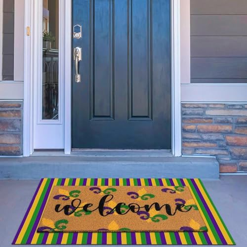 Tinideya 2 23.6 X 35.4 Inches Mardi Gras Purple Yellow Green - Image 2