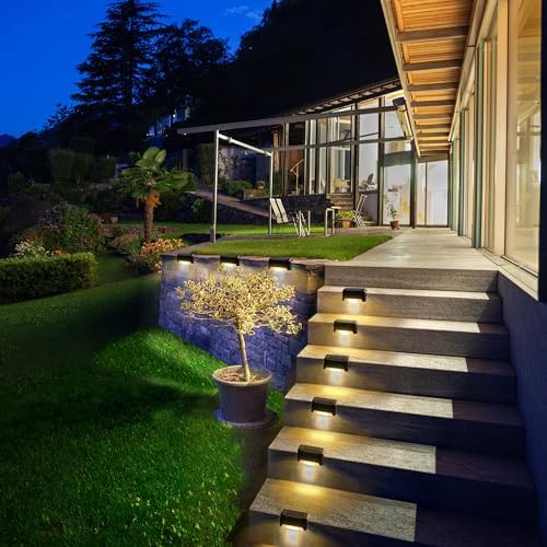 SOLPEX Solar Deck Lights 12 Pack, Waterproof Led Lights, Warm White - Image 5