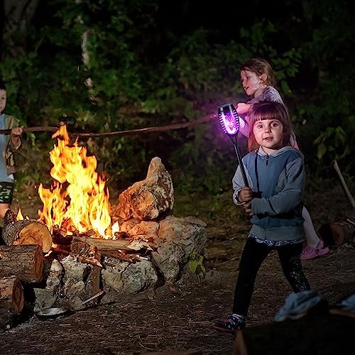 Toodour Solar Torch Flame Lights, 6 Pack Solar Halloween Lights Outdoor - Image 5