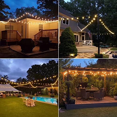 HISTAR LED 30FT Outdoor String Lights with Remote 27 dimmable Globe Bulbs - Image 6