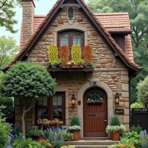 4 Pcs Artificial Hanging Flowers for Outdoors Spring Summer Faux Silk Daisy Flowers UV Resistant Realistic Fake Hanging Plants for Outside Home Indoor Planter Porch Garden Yard Decor Red - Image 4