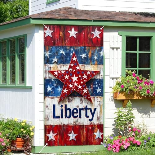 Patriotic Welcome Door Cover, 70.86" X 35.43" Door Banner - Image 5