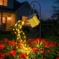 Solar Watering Can Lights Waterproof Outdoor Decorative Garden Decor by BETOLEAN