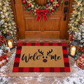 Tinideya 2 Pcs Christmas Reindeer Layered Doormat Set, 23.6'' x 35.4'' by Tinideya