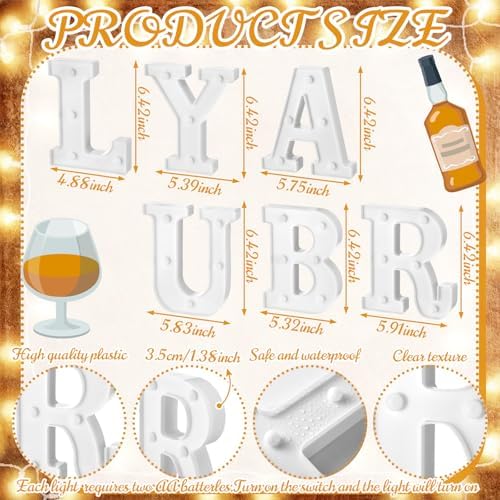 Honoson 9 Pcs Bubbly Bar Lights for Bachelorette Bridal Shower Party - Image 3