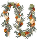 Valery Madelyn 9ft Fall Garland for Mantle with Pumpkins by ValeryMadelyn