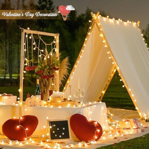 100ft Warm White Globe String Lights Indoor Outdoor Waterproof with Remote - Image 3