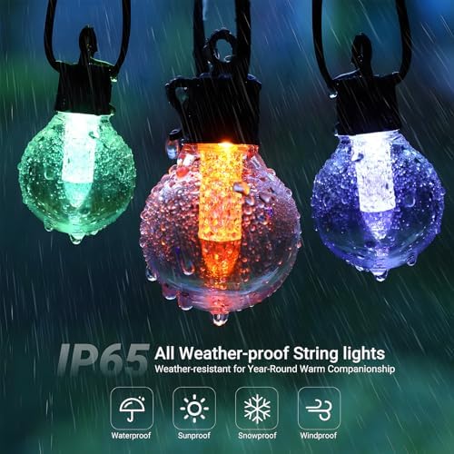 10FT Color Changing String Lights Outdoor LED Patio Lights - Image 4