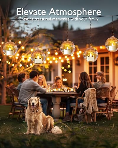 Homemory 16-Pack Solar Tea Lights Outdoor Waterproof, Dusk to Dawn Candles - Image 4
