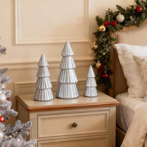 Joyhalo Silver Tabletop Christmas Trees - Image 6