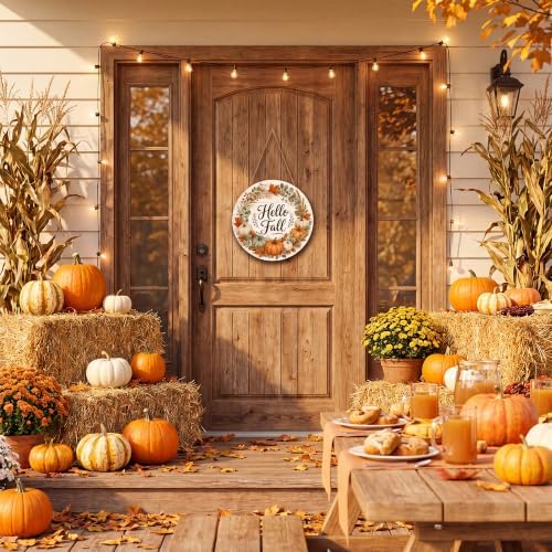 Fall Decorations for Home - Hello Fall Wreaths for Front Door - Image 5