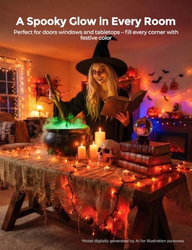 Brightown 40Ft Orange Halloween Fall Lights for Outdoor Indoor Decorations - Image 2