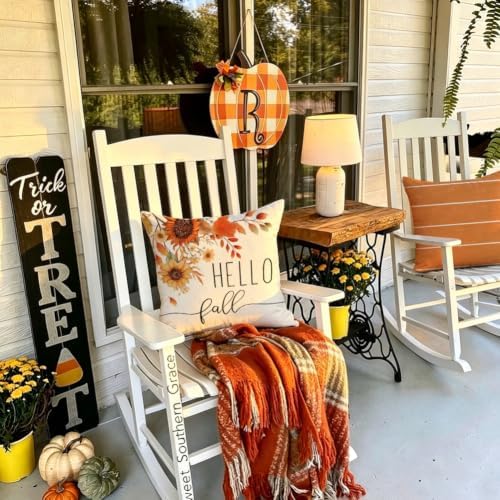 RABUSOFA Fall Pillow Covers 20x20 Inch Set of 4 Fall Decorations for Home - Image 5
