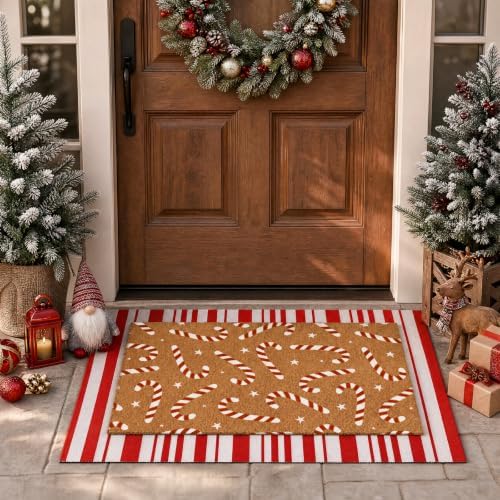 Tinideya 2 23.6 X 35.4 Inches Candy Cane Red White Brown - Image 4
