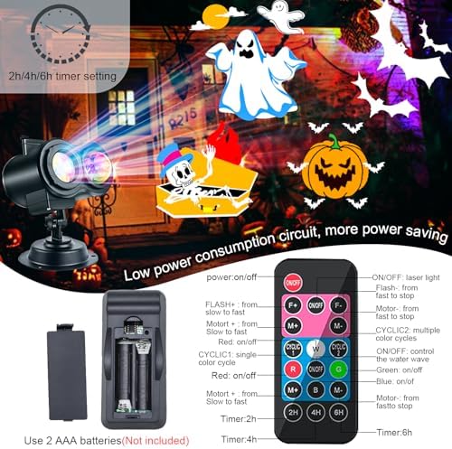 Halloween Projector Lights Outdoor, LED Christmas Projector Lights - Image 3