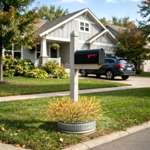 12 Pcs Fake Fall Plants Artificial Monkey Grass for Outdoors Planter Decor - Image 7