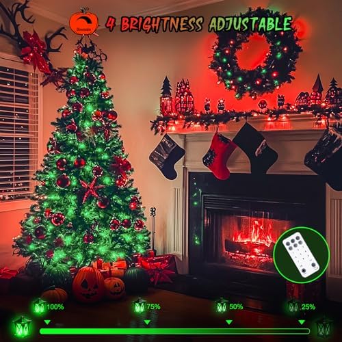 JMEXSUSS 168ft 600 LED Red to Green Halloween Lights Outdoor Indoor - Image 2