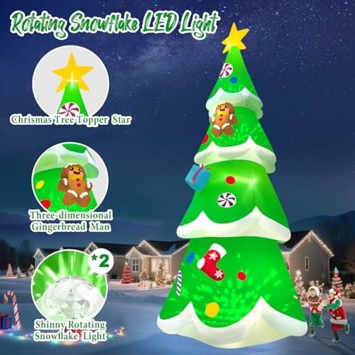 20FT Christmas Tree Inflatable, Kalolary Giant Christmas Yard Inflatables - Image 3