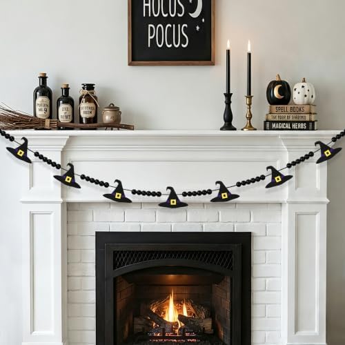 CESOF Halloween Garland Witch Hat Decorations, Adjustable Hanging Garland by CESOF