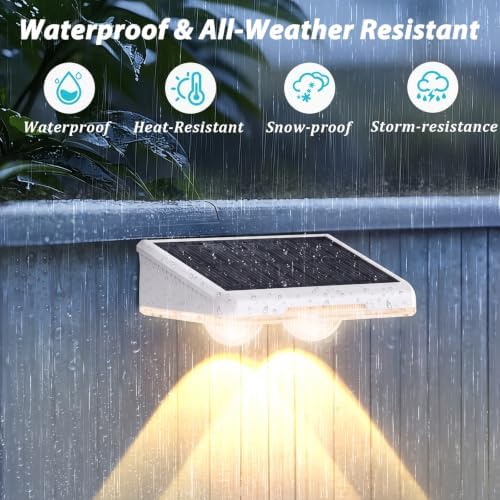 Brightever Solar Fence Lights White 12-Pack, Color Changing & 7 Fixed Color - Image 6