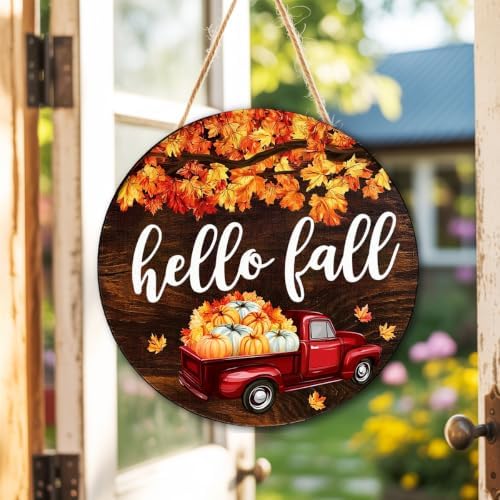 Fall Decorations Wooden Hanging Sign for Home, Fall Pumpkin Sign for Autumn - Image 7