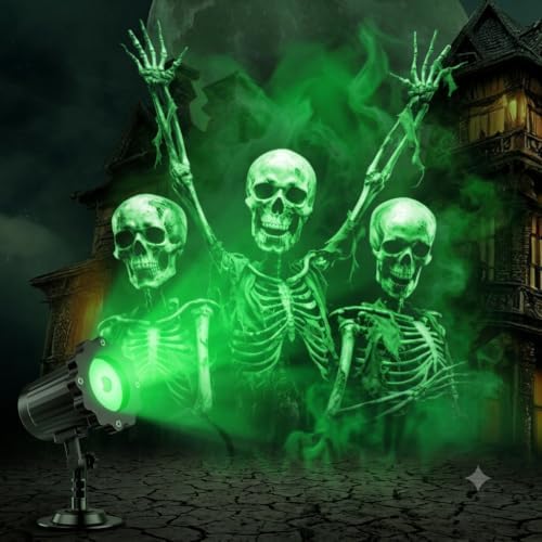 Holiday Projector Light Outdoor Festive Patterns Skull Light by Unknown