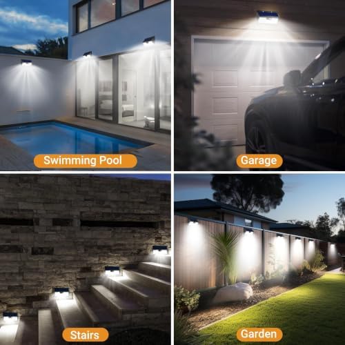 vighep Large Solar Motion Lights Outdoor, 318 LED Super Bright Shed Lights with 3 Lighting Mode, IP65 Waterproof Solar Bar Light, Great for Outside Wall Yard Chicken Coop Garden - 2 Pack - Image 7