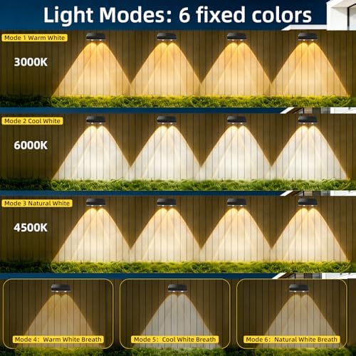 EGOBOO Outdoor Solar Lights for Fence, 12H Runtime, IP65 Waterproof, 16Pack - Image 4