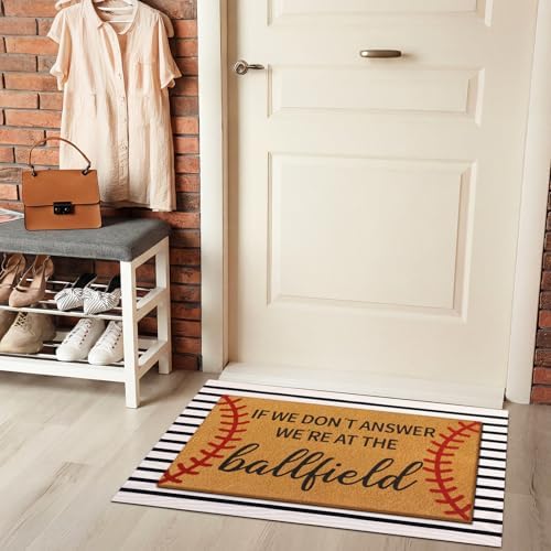 Tinideya 2 23.6 X 35.4 Inches Baseball Theme Black White Brown - Image 5