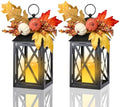Bdor Fall Lanterns LED Candles 2 Pack 12 Inch Thanksgiving Decor Timer by Bdor