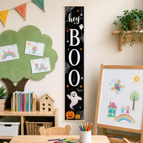 Halloween Ghost Boo Porch Door Banner Wall Decorations 8x47 - Image 3