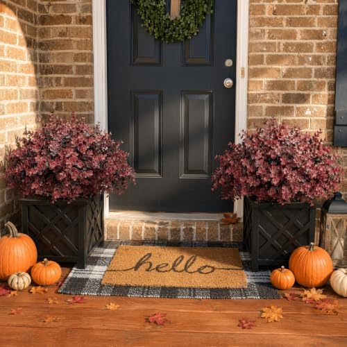 Fall Artificial Eucalyptus Plants Fake Greenery for Outdoor Outside Decor - Image 6