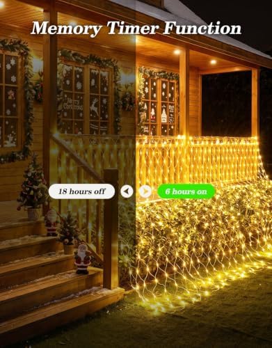 21x5FT Christmas Net Lights Outdoor Plug in with 8 Modes - Image 5