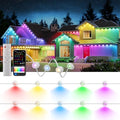 DeckTok Permanent Christmas Lights Outdoor, 100ft RGB & 60pcs LED Lights by DeckTokLight
