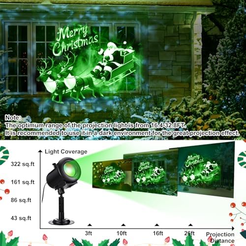 Aurelema 12 in 1 Halloween and Christmas Projector Lights - Image 4